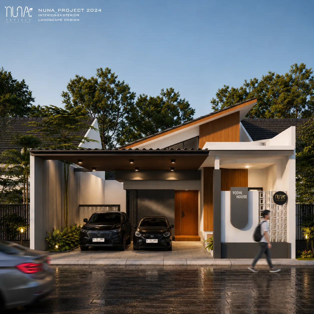 Desain Rumah Modern Tropis | Pa Yodi Slawi
