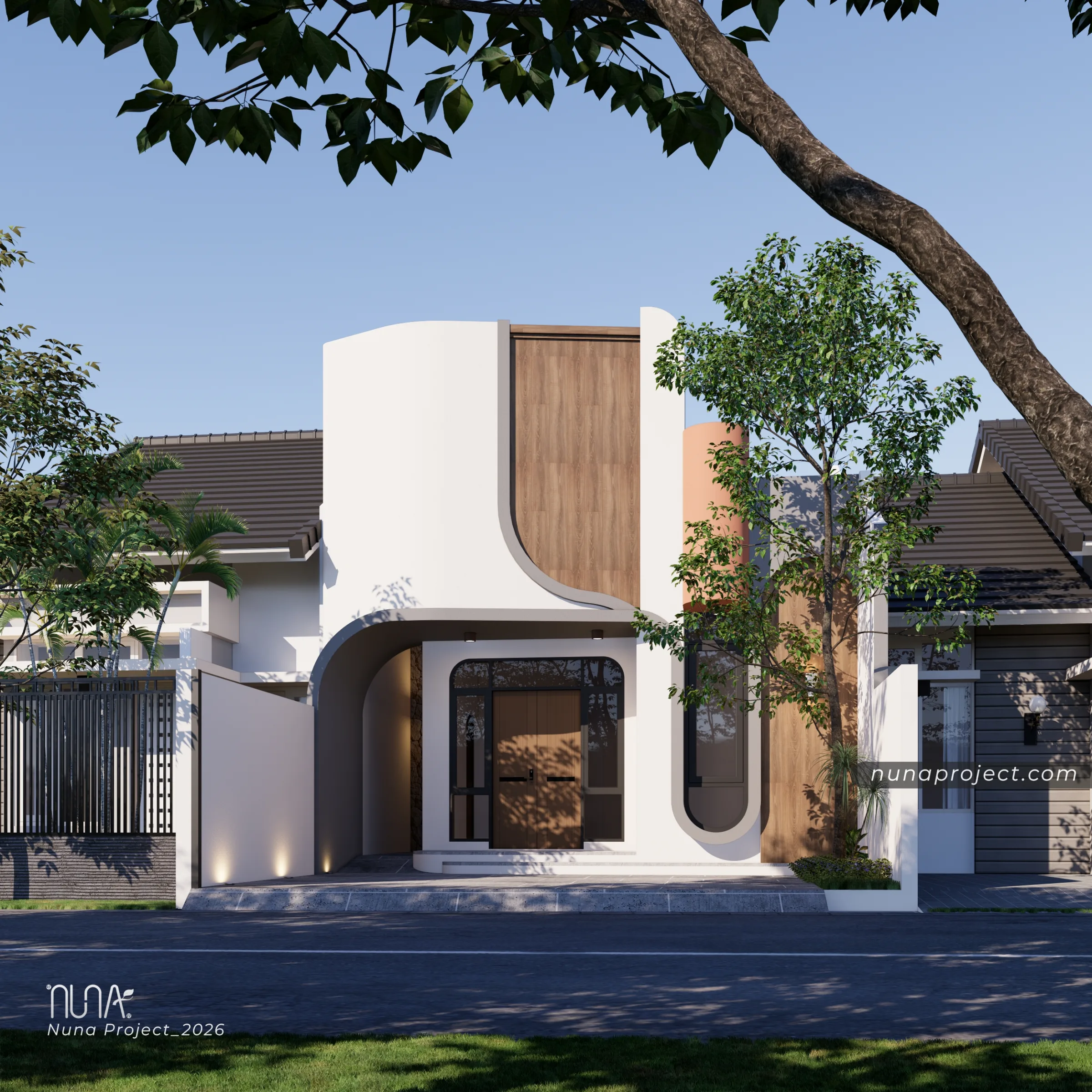 Jasa desain 3D eksterior rumah minimalis