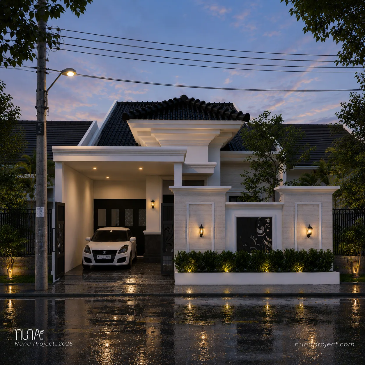 Jasa desain rumah dengan 3D, denah, tampak dan potongan