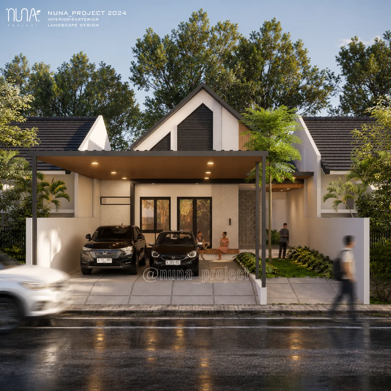 Desain Rumah Modern Tropis | Pa Teguh